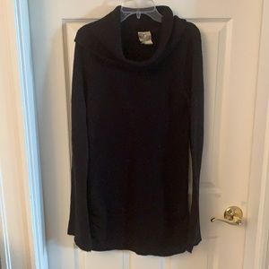 Black polo neck sweater